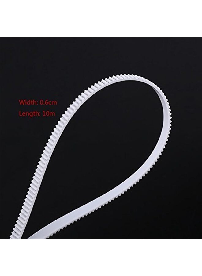 LAMAY 6mm Timing Belt 3D Printer Belt White Open Synchronous Belt with Steel Core 10M - Image 3